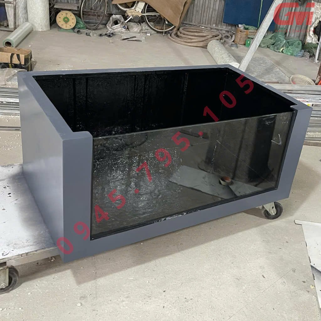 Bể 1 Mặt Kính (135×80×60) - Giang Minh Composite 9 Bể 1 Mặt Kính (135×80×60)