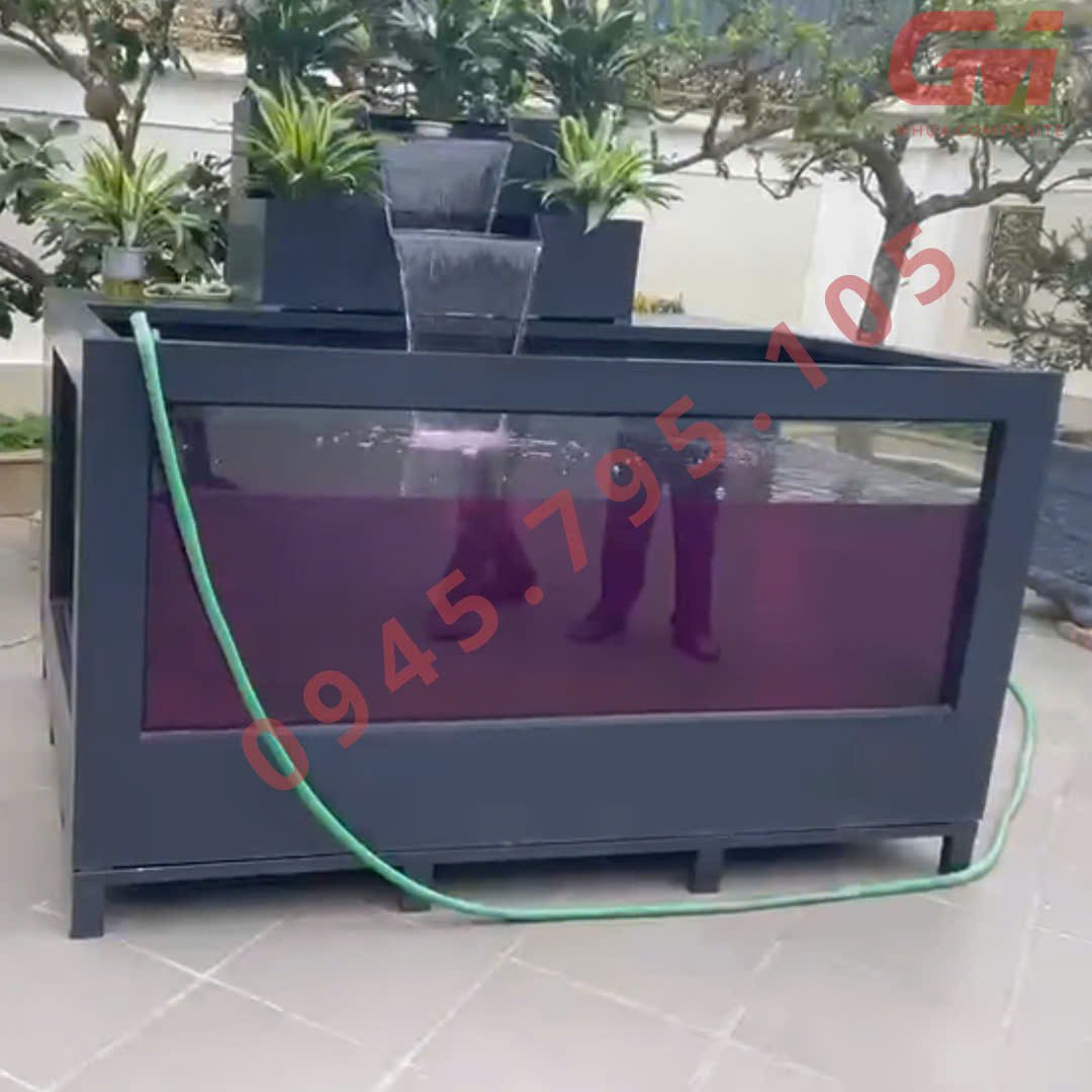 Bể 3 mặt kính kèm thác: Kiệt tác thủy sinh đẳng cấp 9 Bể 3 mặt kính kèm thác