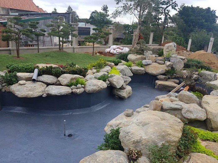 Chống thấm hồ cá koi 3