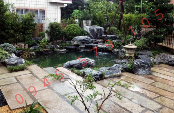 Bể Cá Koi Sân Vườn Phong Cách Bán Hiện Đại – Tại Hà Tĩnh ht2