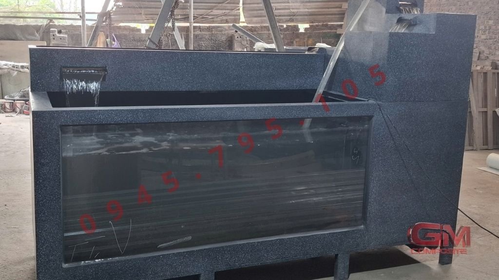 Mẫu thiết kế và bảng báo giá bể cá Koi làm bằng nhựa composite đúc sẵn nguyên khối