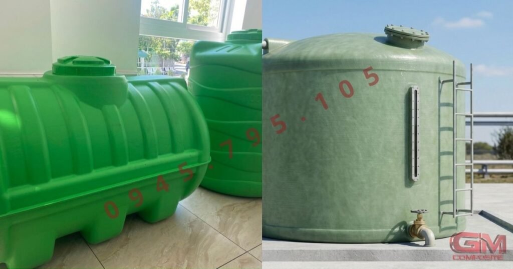 Bảng thông tin so sánh chi tiết về độ bền cơ học và khả năng kháng hóa chất giữa bồn chứa axit HCL